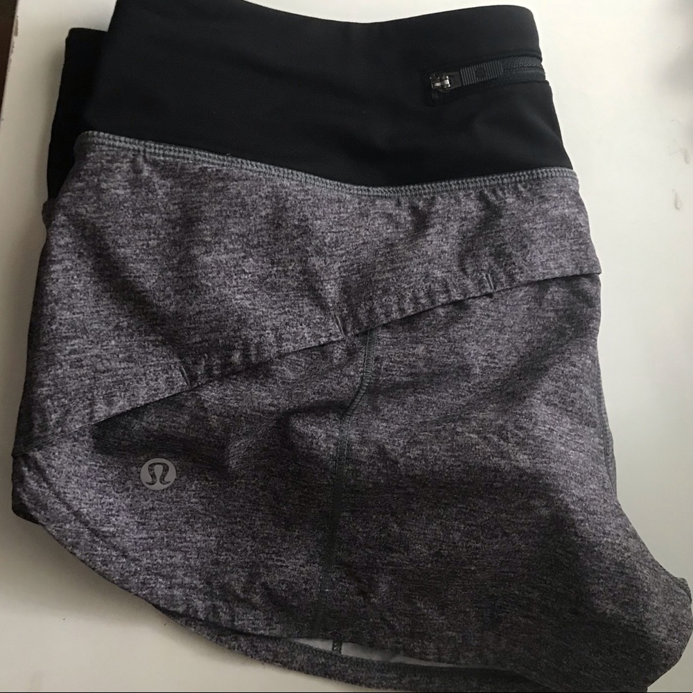 Lulu lemon grey speed up shorts 2.5 size 4